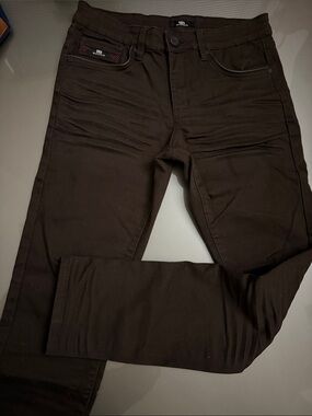 Men's Slim Fit Brown Jeans